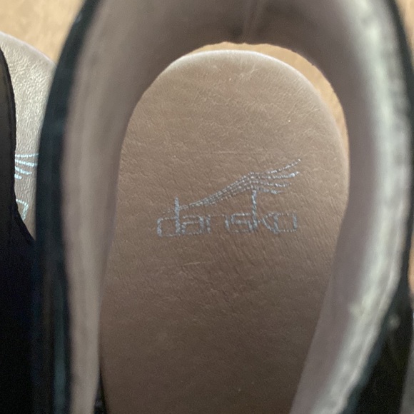 Dansko Arlene Black Nubuck Platform Sandal Brand New In Box Size 40 - Picture 4 of 8